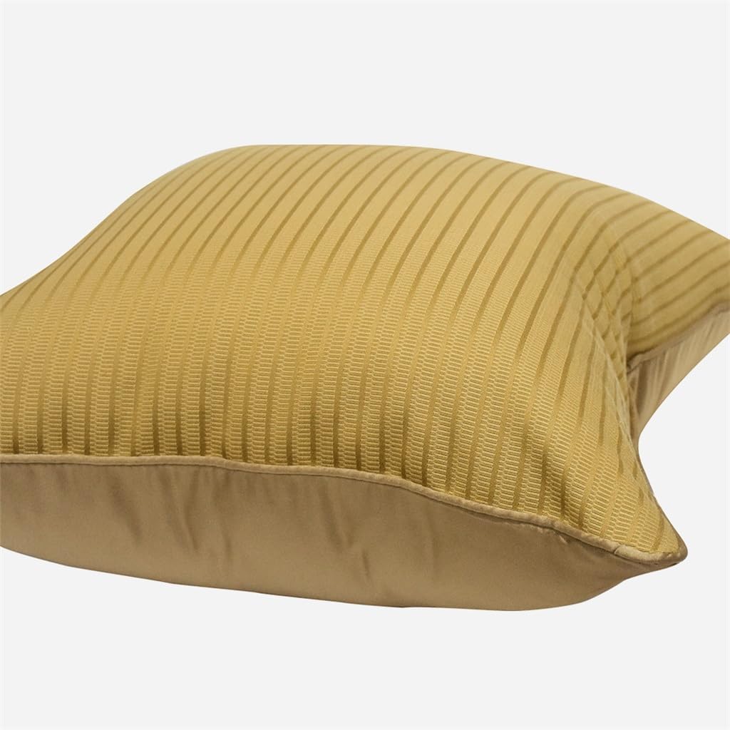 HBJWOV Yellow Striped Home Living Room Bedroom Big Cushion Hotel Homestay Office Pillow Case