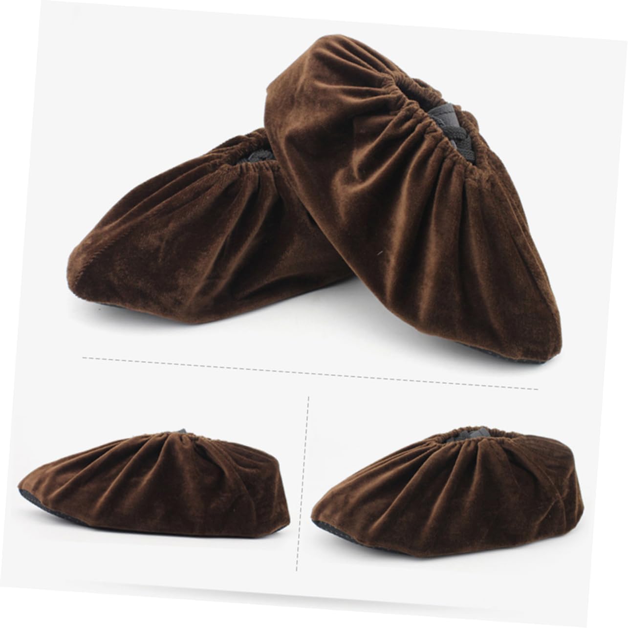 5pairs Elastic Band Design Slip Thicken Shoes Pouch for Household Foot Covers