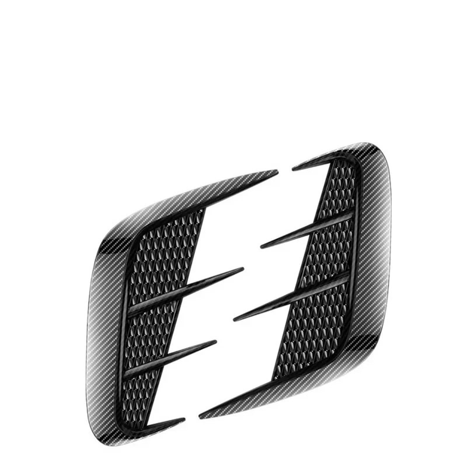 Multifunction Carbon Fiber Car Fender Trim Car Sticker Shark Gills Simulation Side Fender Vent Trim(Carbon Fiber)