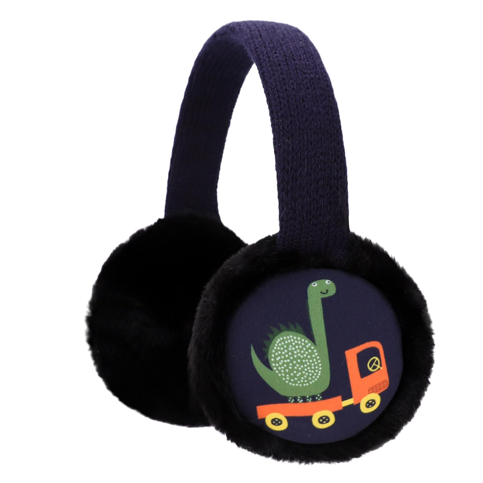 ZTL Kids Knit Earmuffs Soft Plush Ear Warmers Winter Outdoor Ear Muffs for Boys Girls