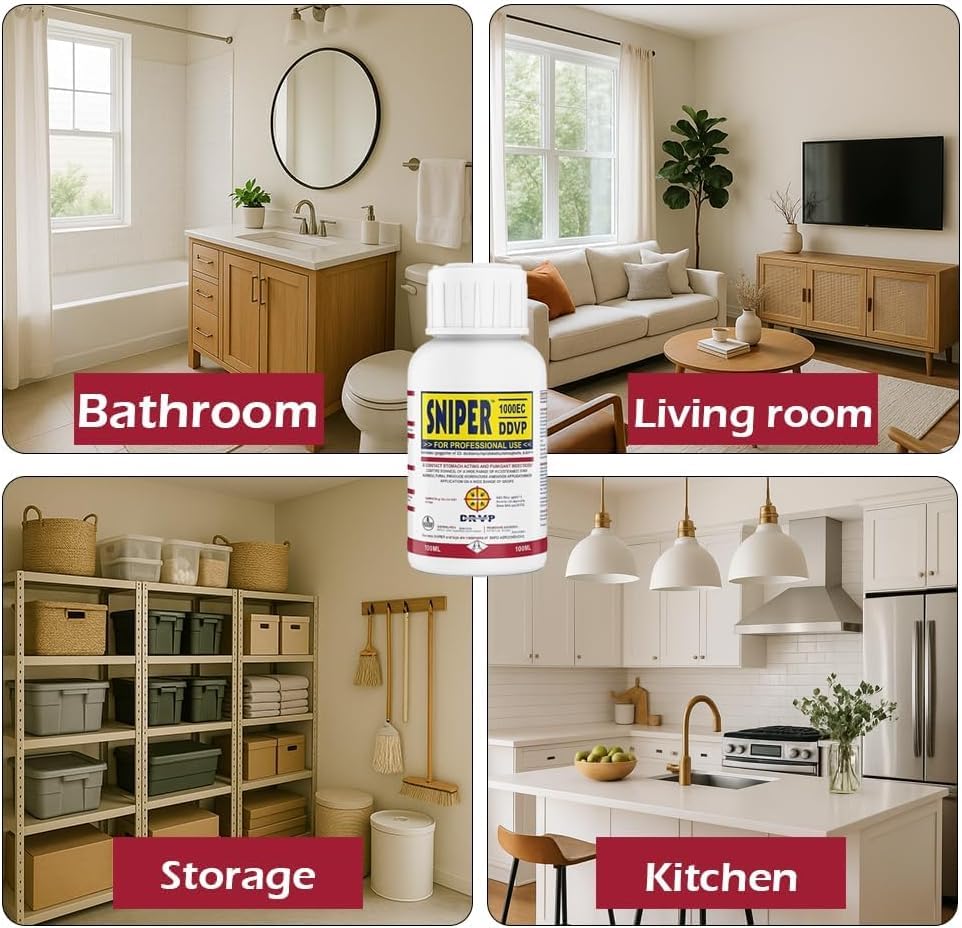 Miniatura 3 de PureDefense Sniper 1000ec DDVP - Asesino de cucarachas (3.4 fl oz) (paquete de 1)