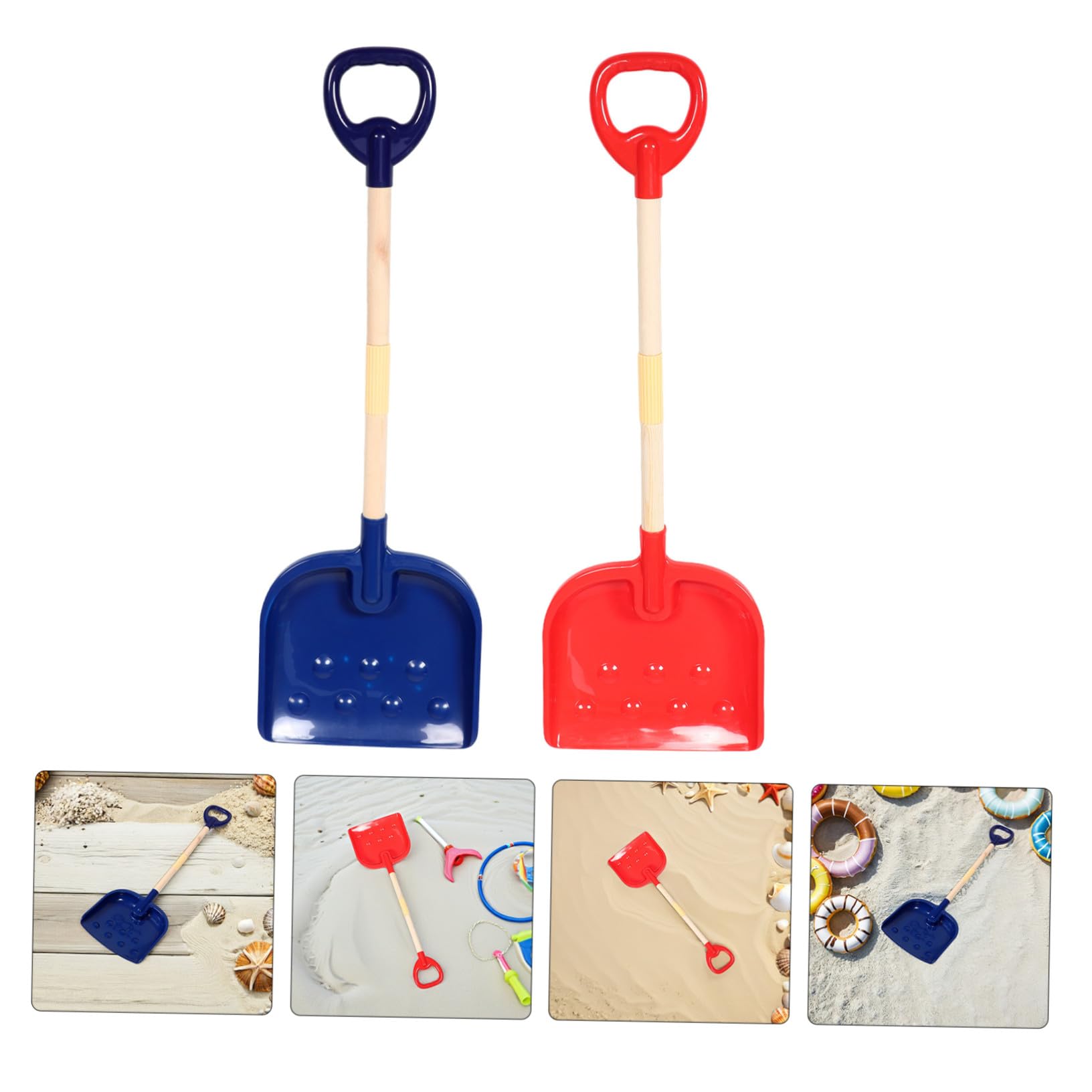 Set 2pezzi Pale da Spiaggia per Bambini in Plastica Resistente Pala da Neve Piccola per Scavo Sicura e Portatile per Spiagge e Aree Esterne