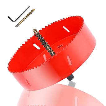 4.7 Inch Bi-Metal Hole Saw HSS Hole Cutter Heavy Duty for Drilling Wood Plastic Plywood Ceiling Thin Metal120mm