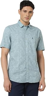 Peter England Men's Solid Slim Fit Shirt