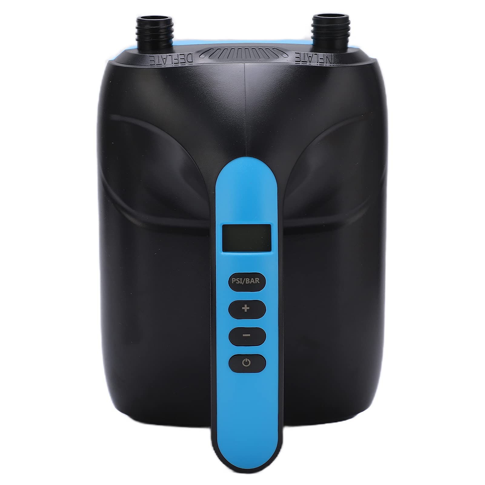 Elektryczna Pompa Powietrza do Pontonów, Wysokociśnieniowy Cyfrowy Wyświetlacz LCD o Mocy 20PSI, Pompka do Materaca, Przenośny Inflator 12 V DC z 5 Dyszami Desek Wiosłowych, łodzi, Tratw,