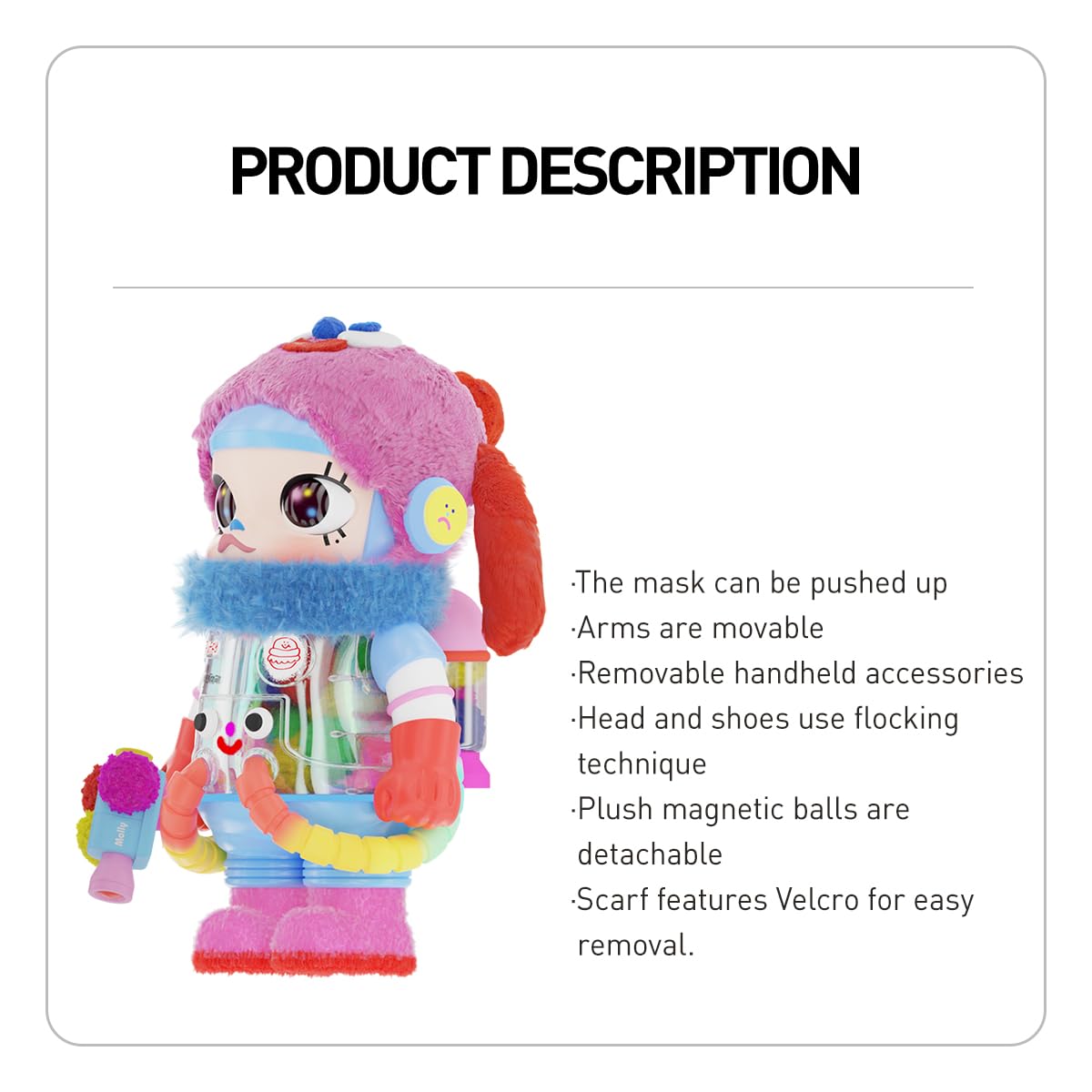 （新品未開封品)POP MART Jon Burgerman MOLLY400% POP MART Mega Space Molly 400% Jon BURGERMAN Space Cadets Series