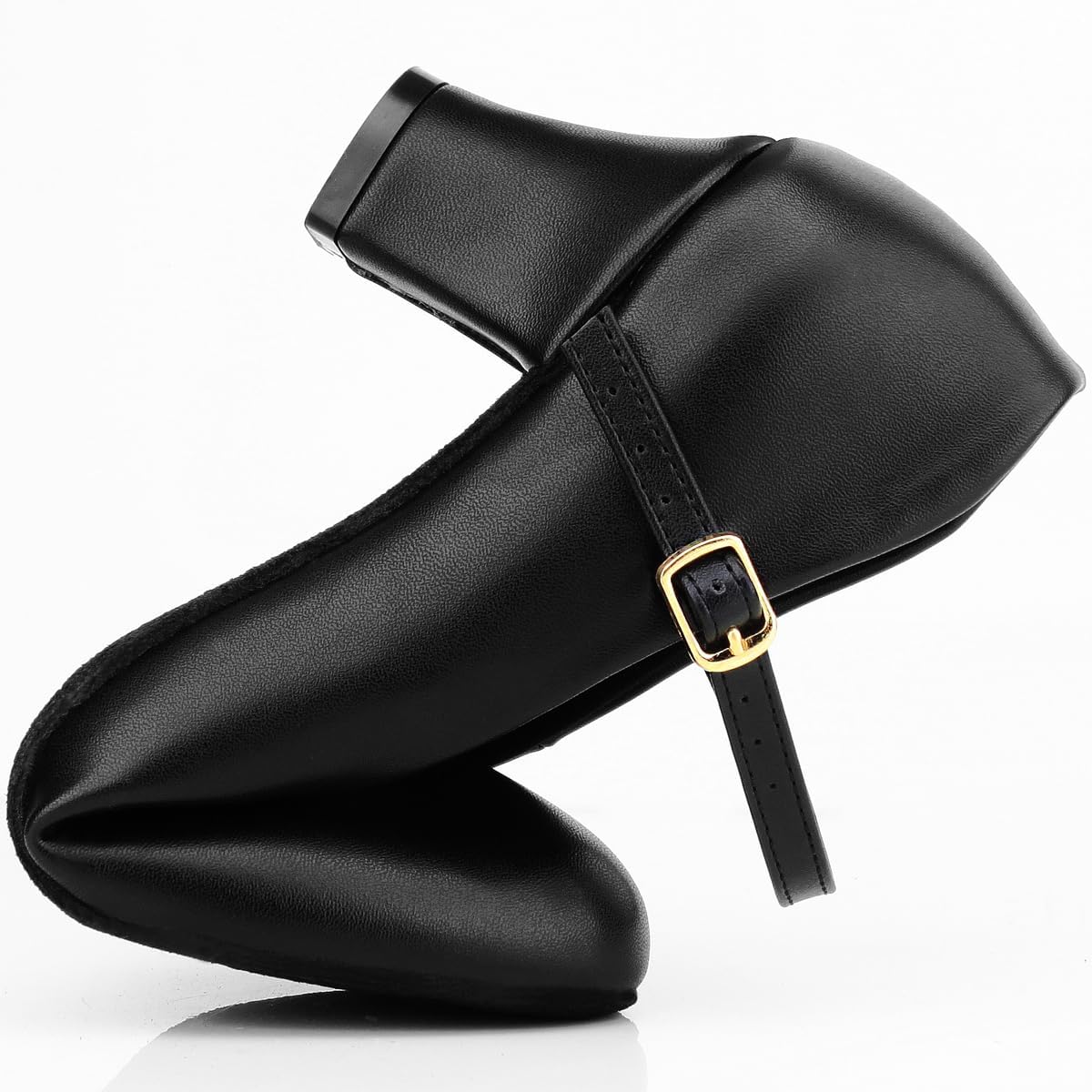 Women's Black Non-Slip Latin Salsa Dance Heels Ballroom Character Shoes Prom Dress Pumps - Image 6