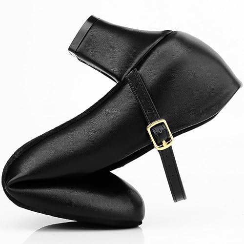 Miniatura 6 de Zapatos de baile de salón latino antideslizantes negros para mujer, zapatos de baile de salón de baile