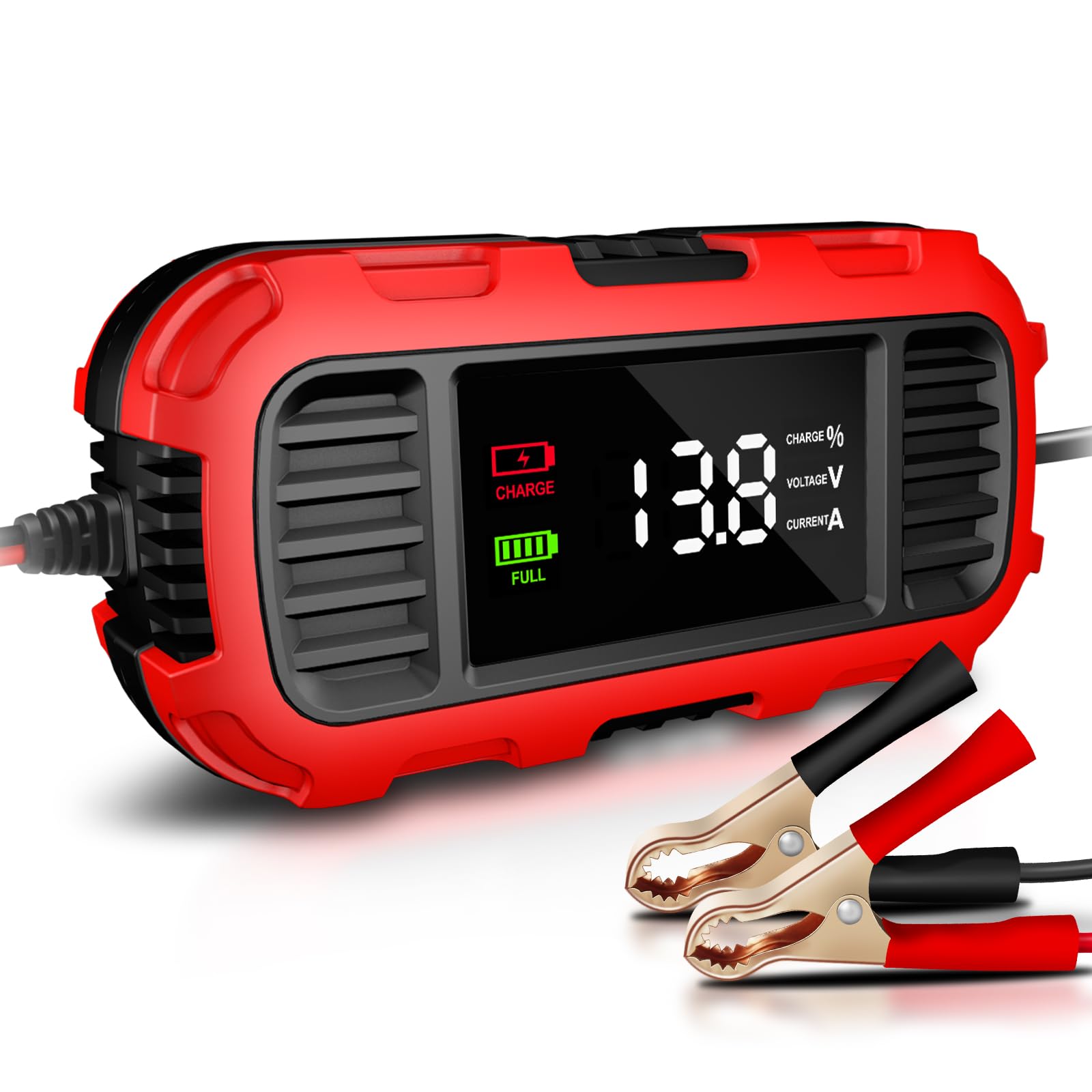 1.5A Smart Battery Charger 12V Motorcycle Charger Smart Car Battery Maintenance Trickle Charger Float and Desulfurizer for All Kinds of Motorcycle Batteries