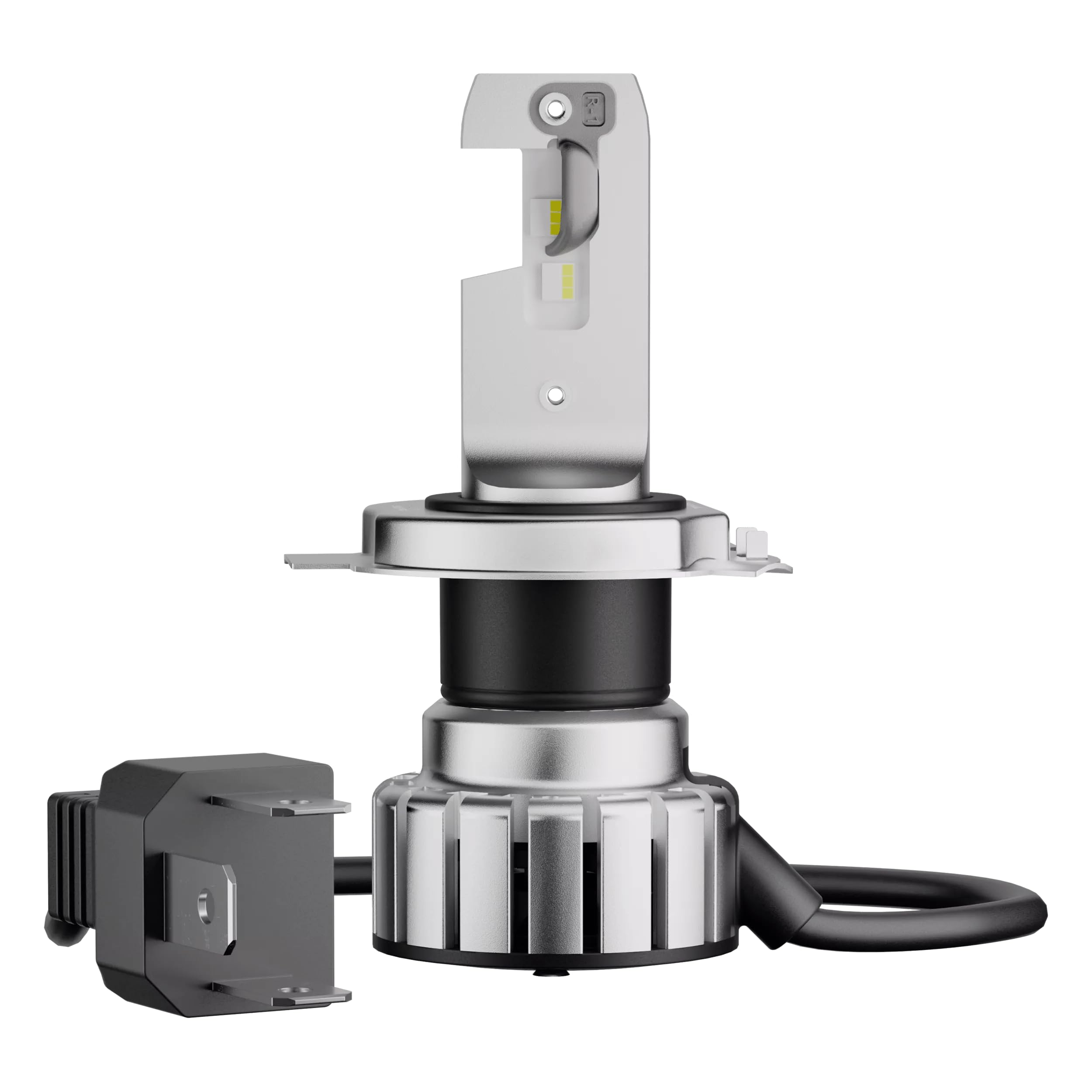 OSRAM NIGHT BREAKER LED SMART H4; jusqu'à 330% de luminosité en plus ; 6000K, 12V, feux de route et de croisement LED avec homologation routière