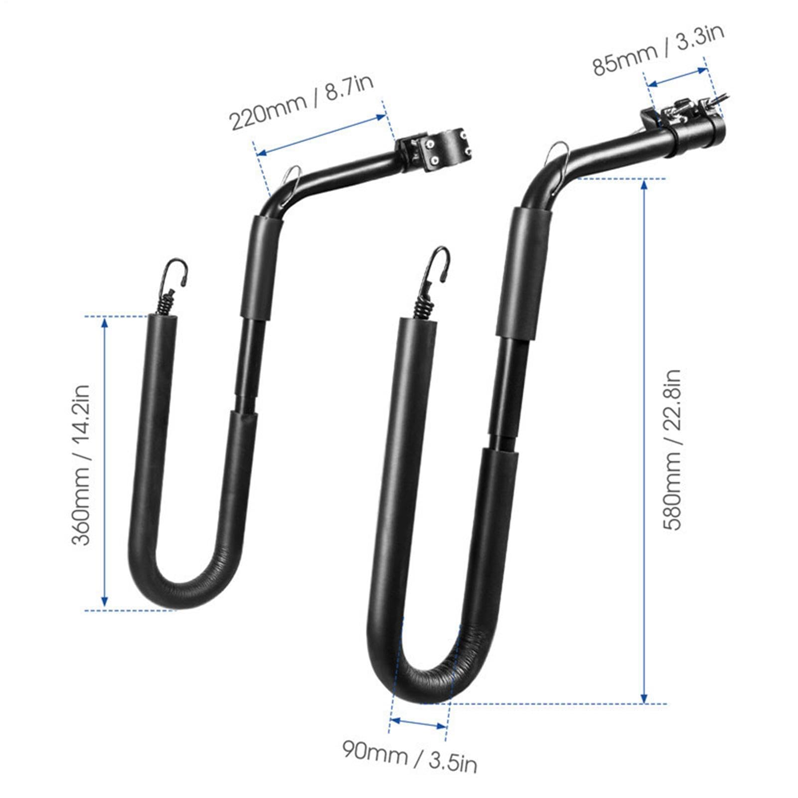 Fahrrad-Surfbrett-Halterung, Universal, für Fahrrad, einfache Installation und Entfernung, sichere Surfbrett-Halterungen