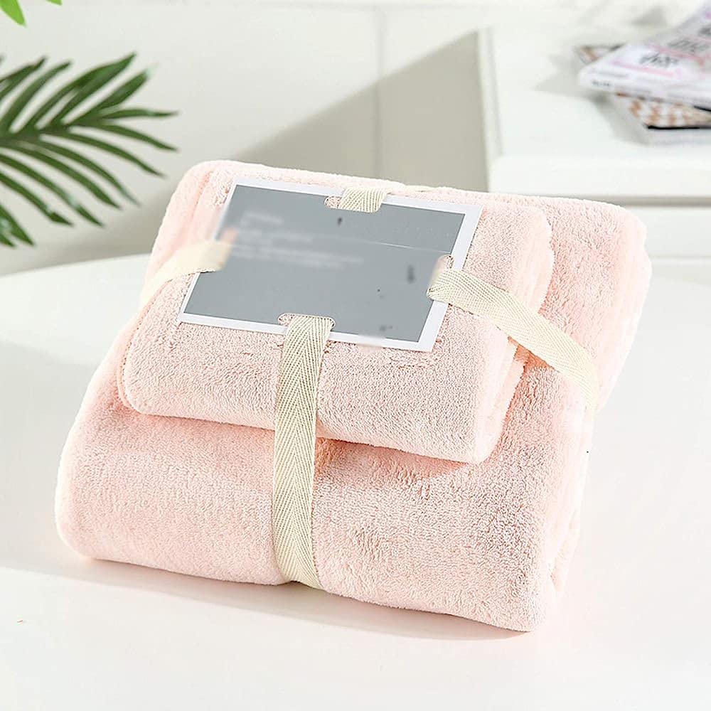 Serviettes de bain absorbantes corail ensemble visage adulte pour salle de bain moderne