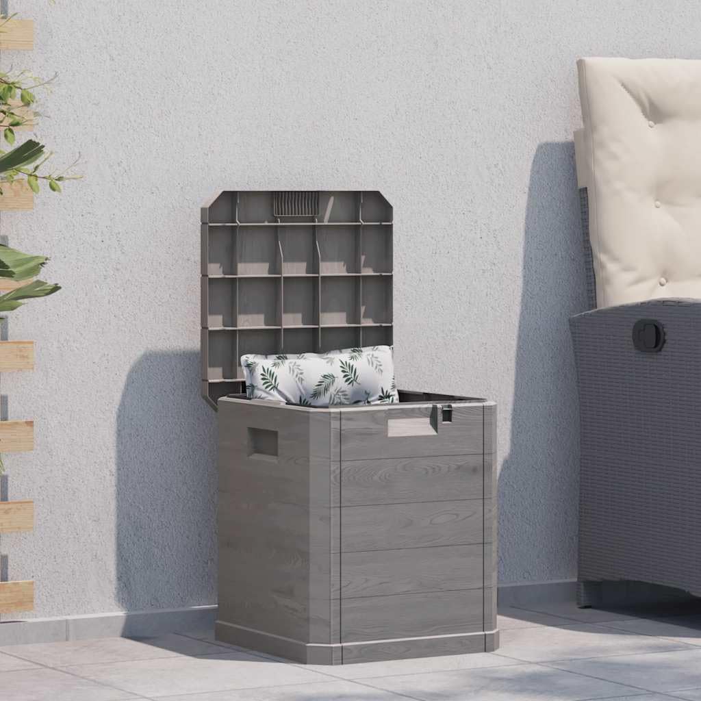 vidaXL Boîte de Rangement de Jardin, Coffre de Stockage, Outils de Jardinage, Organisateur de Terrasse Patio Arrière-Cour Extérieur, Marron