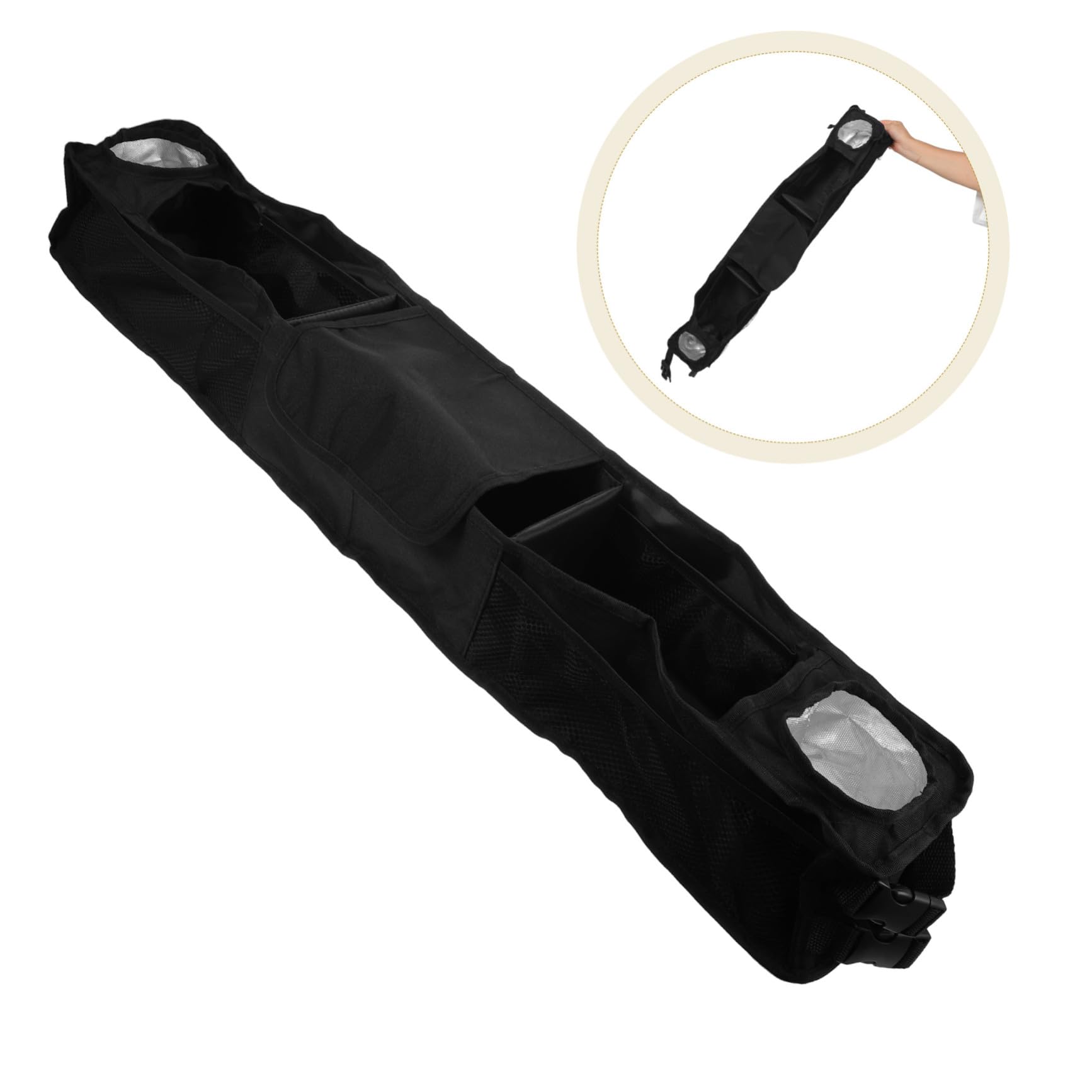 Organizador de Almacenamiento para Carrito de Golf Negro Plegable