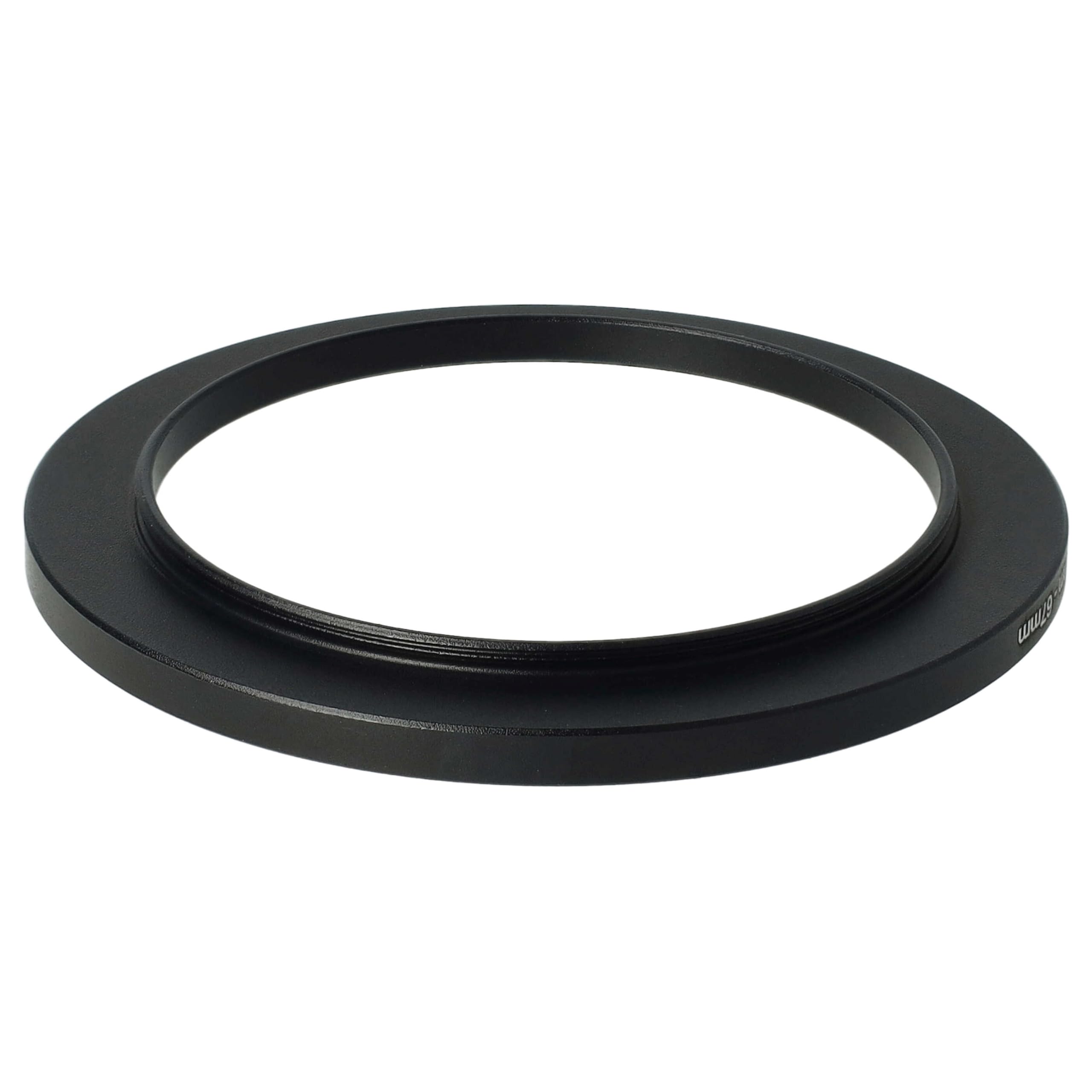 vhbw Bague d'adaptation de Filtre 55 mm vers 67 mm pour Objectif d'appareil Photo - Adaptateur, métal, Noir