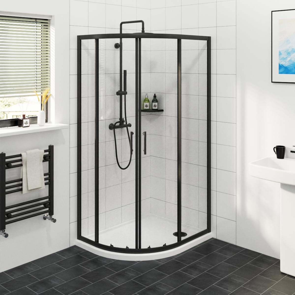 Sommer 6 Double Door Offset Quadrant Shower Enclosure 1200 X 800mm Sos05 P2162 - View #3