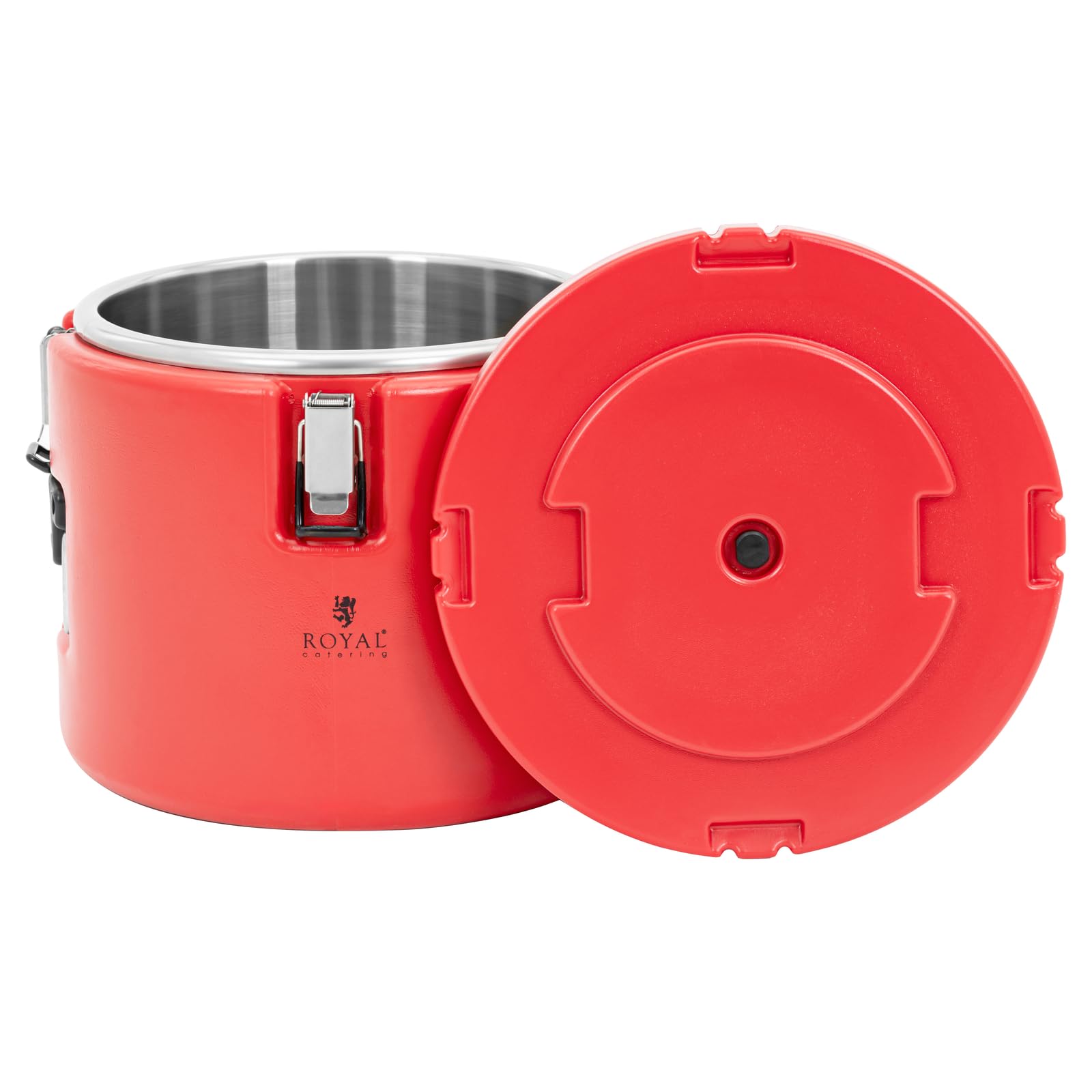 Royal Catering Contenedor aislado Acero Inoxidable Contenedor aislado Inox. RC_TT_2 (Capacidad: 15 L, Acero inoxidable / plástico (PE/PU))