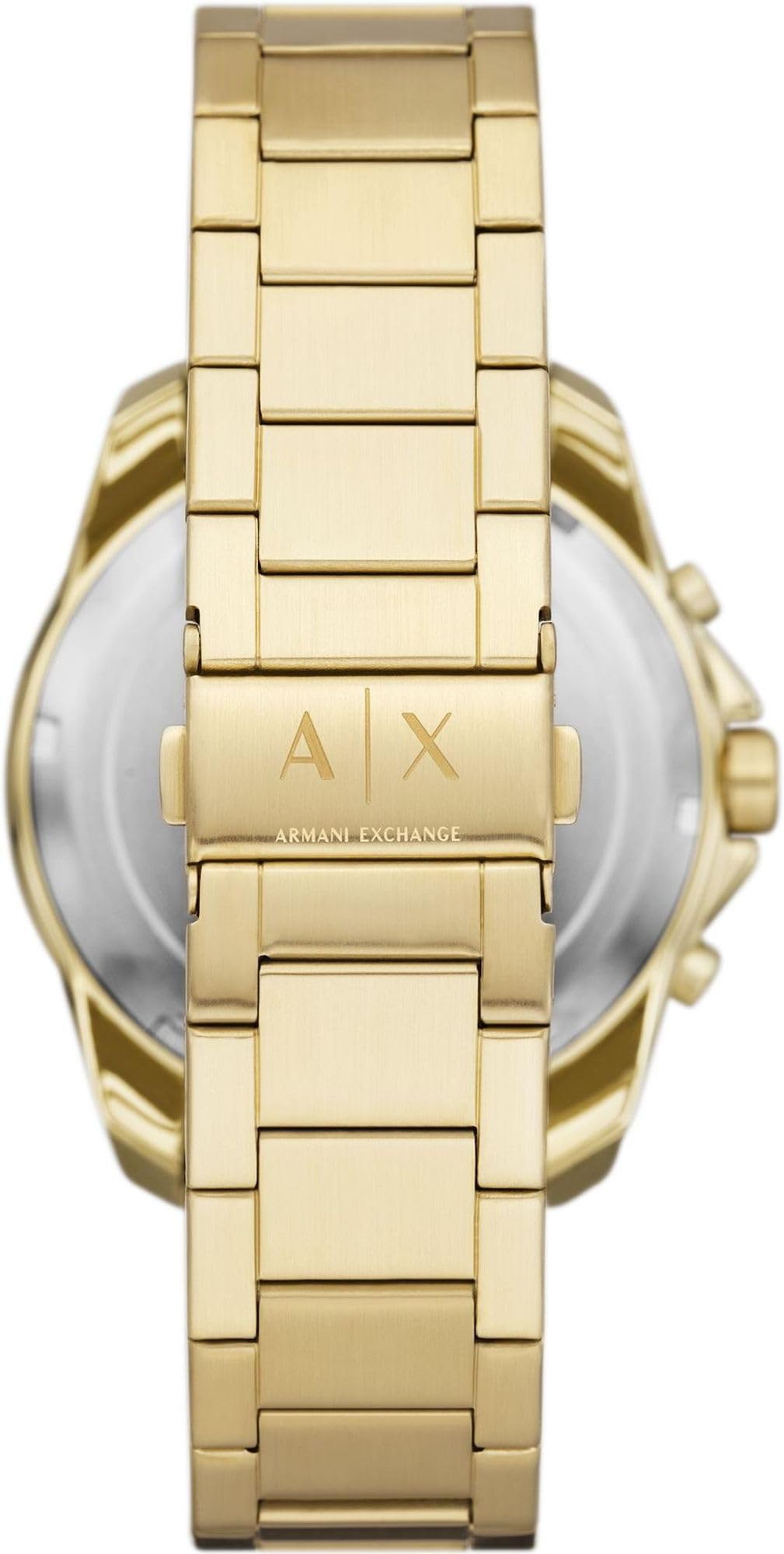 Armani Exchange Orologio da uomo in tonalità oro, movimento cronografo al quarzo e cassa da 44 mm con cinturino in acciaio