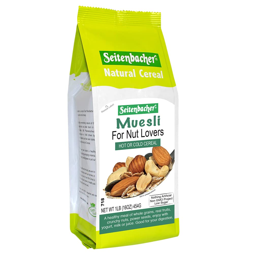 Seitenbacher Muesli Cereal #3 – For Active People – Fruit Mix 16 Ounce (Pack of 6)
