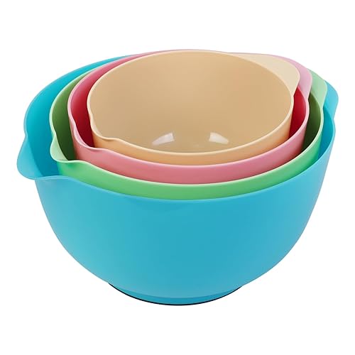 BoxedHome Classic Mixing Bowl Set, BPA Free Plastic, Microwave and