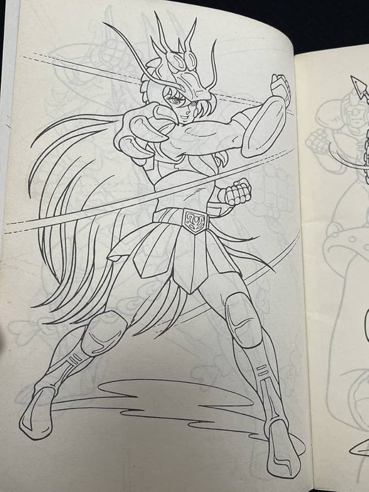 セイカのぬりえ聖闘士星矢ポセイドン編　当時物・未使用品 セイカのぬりえ聖闘士星矢ポセイドン編 当時物・未使用品 □ 未使用