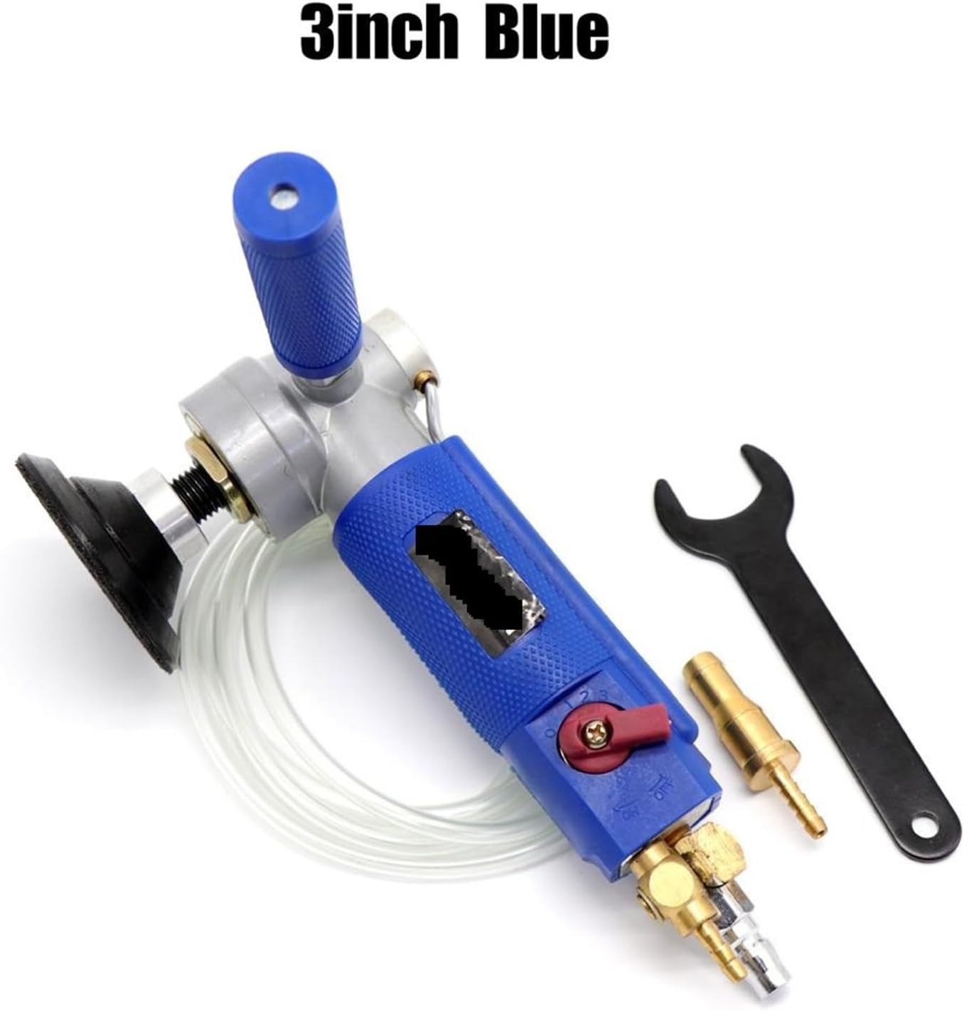 3 インチ空気空気圧サンダー水供給ミル湿式ポリッシャーツールマシン大理石石英花崗岩石研磨用 適用範囲広い(3 inch 16mm)