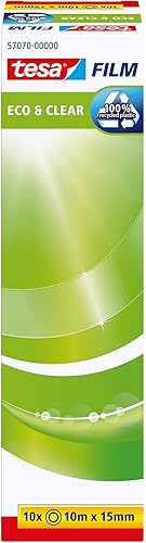 Miniatura 2 de tesa tesafilm Eco&Clear - Cinta adhesiva (32.8 ft x 0.591 in, 10 unidades)