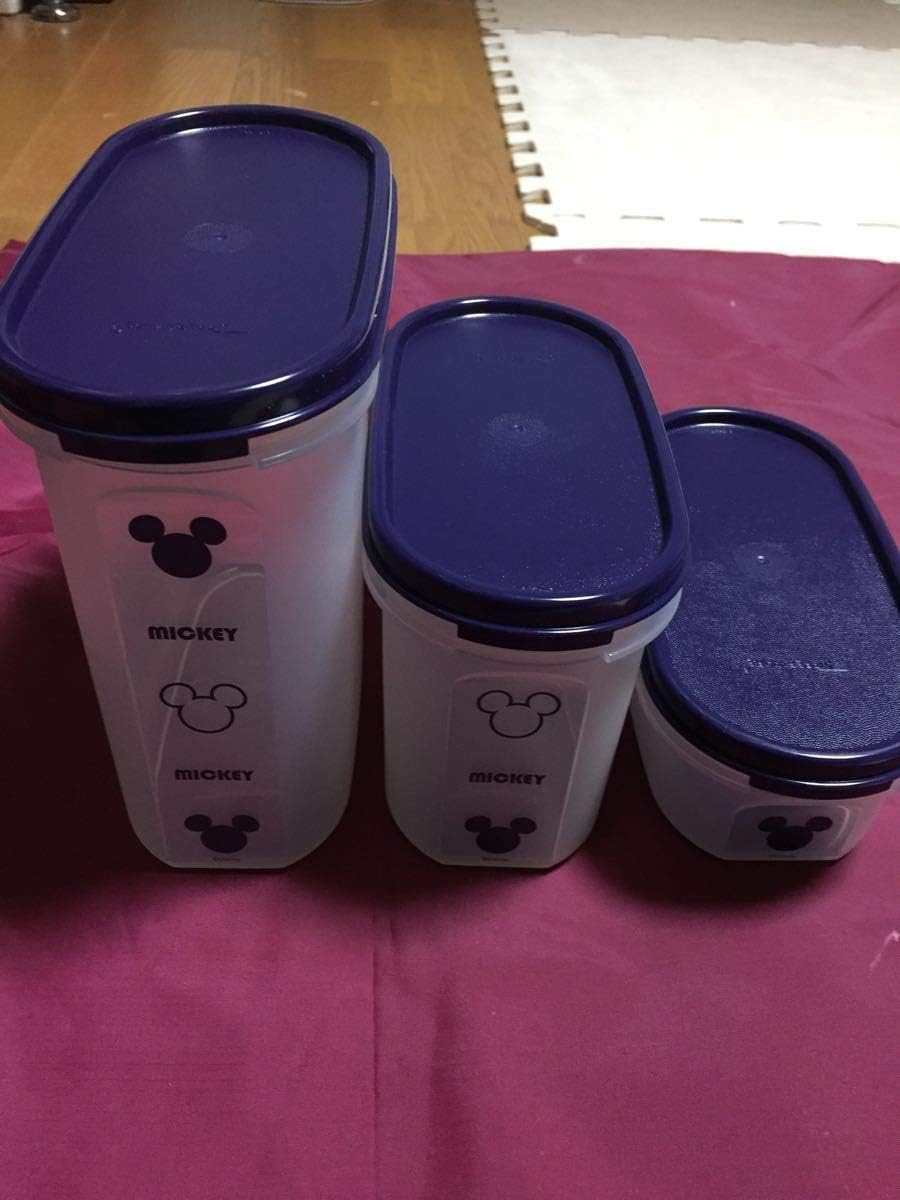 Amazon タッパーウェア ディズニーミッキー柄 楕円 3個セット アニメ 萌えグッズ 通販