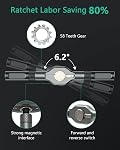 ORIA Jeu de tournevis magnétique, 24 en 1 Kit de tournevis à cliquet avec DIY Poignée amovible à cliquet et multi bits, Kit d'outils de réparation de précision portable pour l'électronique, l'ordinateur, le mobilier