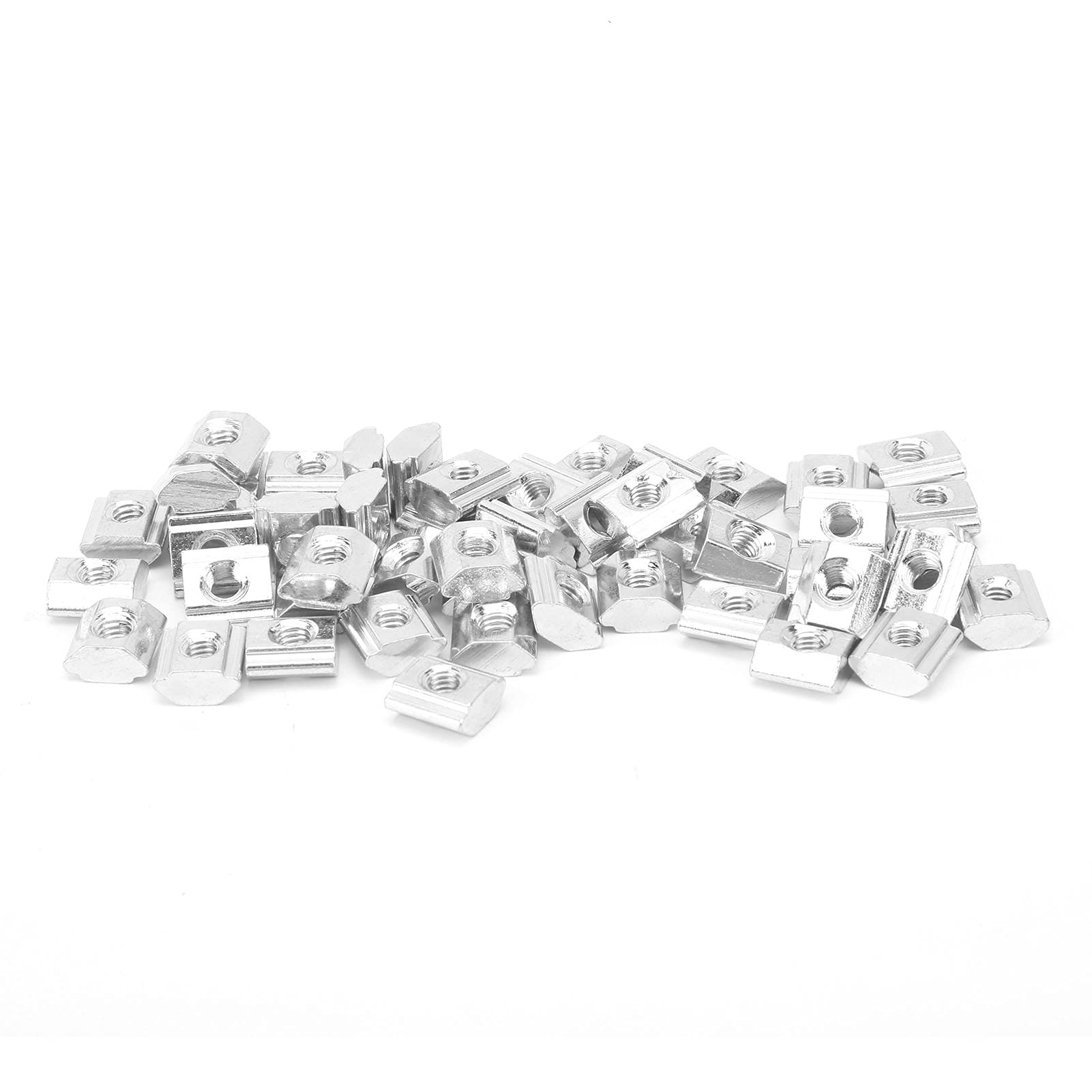 EVTSCAN M4 50 Piece Carbon Steel Slider Nuts, Galvanized Coating, Corrosions, Easy Installation, for 3D Printer, DIY, and Construction Projects