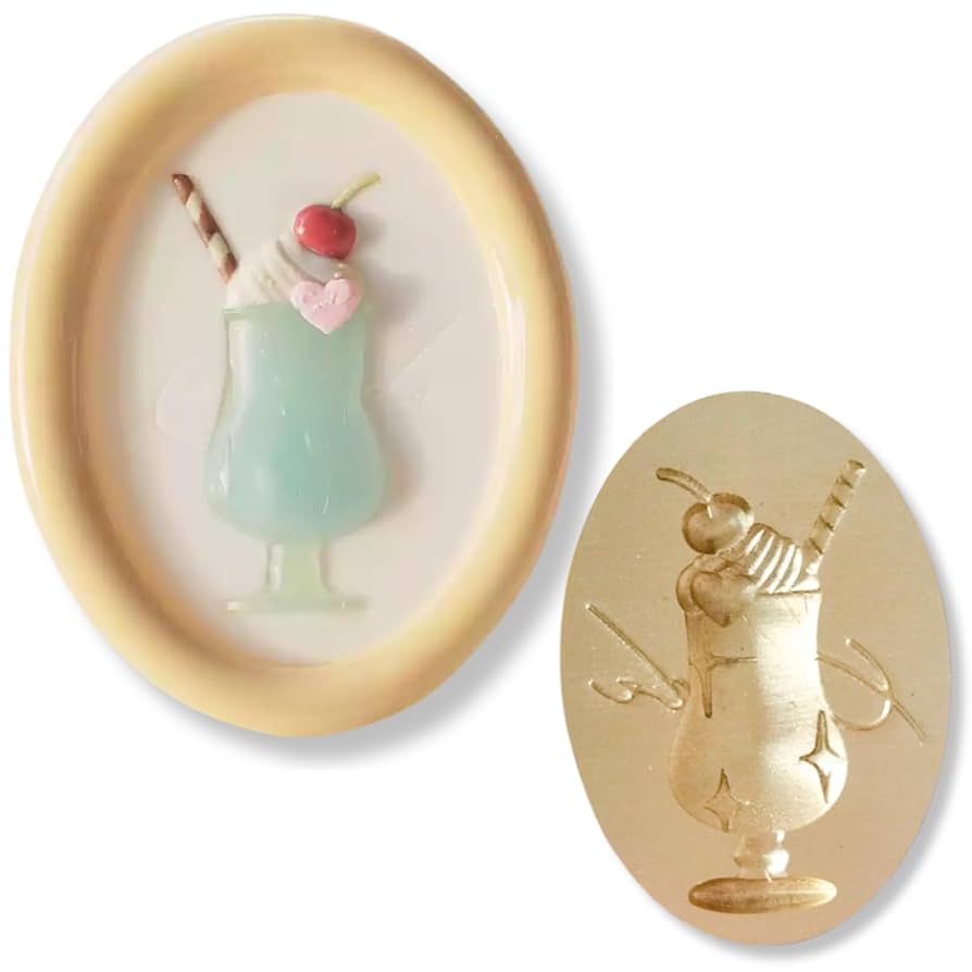 paraglass クリームソーダ　シーリングスタンプ Amazon | 【クリームソーダパフェ】シーリングスタンプ ヘッド