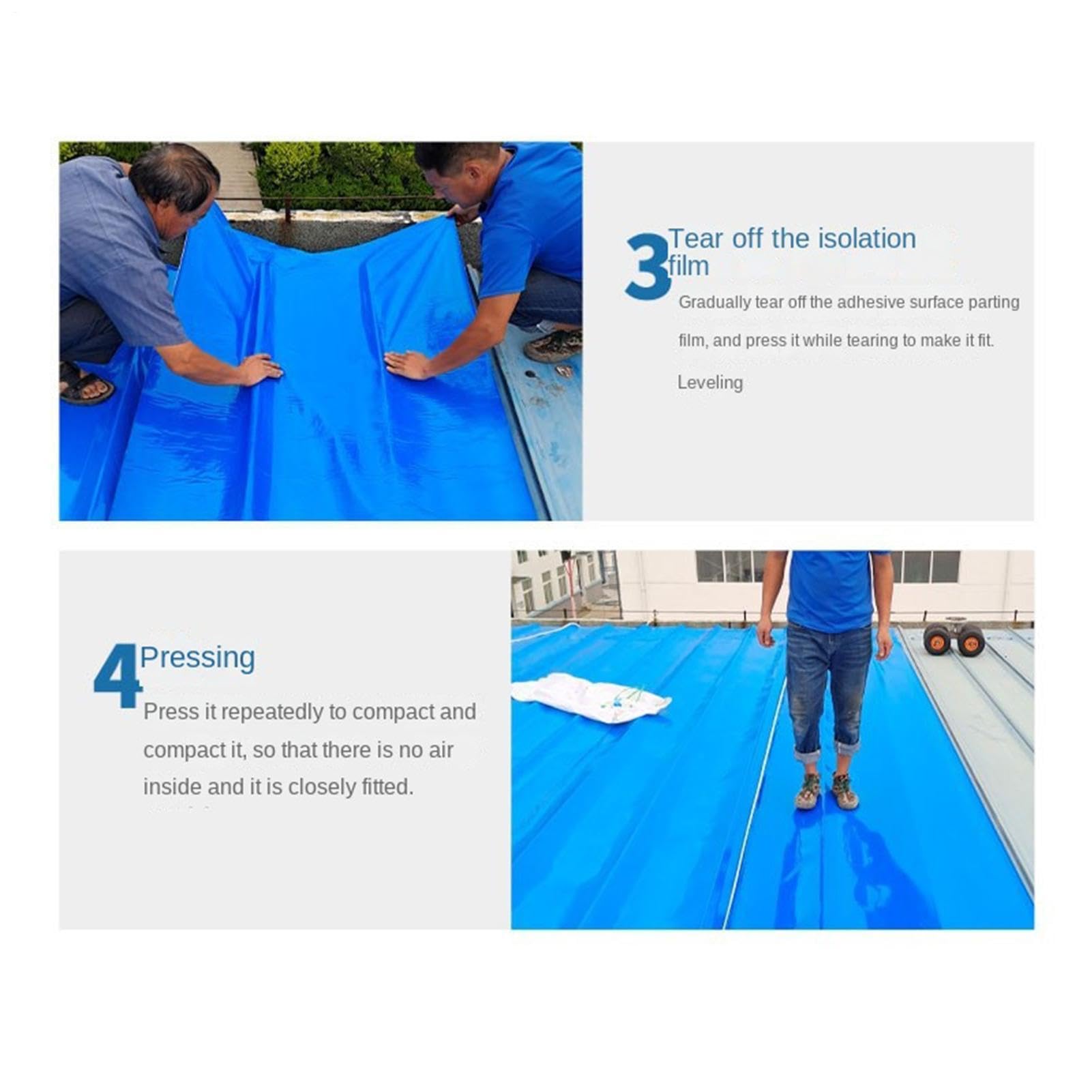Membrana Para Techo De Cinta autoadhesiva impermeable de intensivo | Material de Techos en Rollo Para pared exterior reparación construcción renovación mejoras del hogar comercial