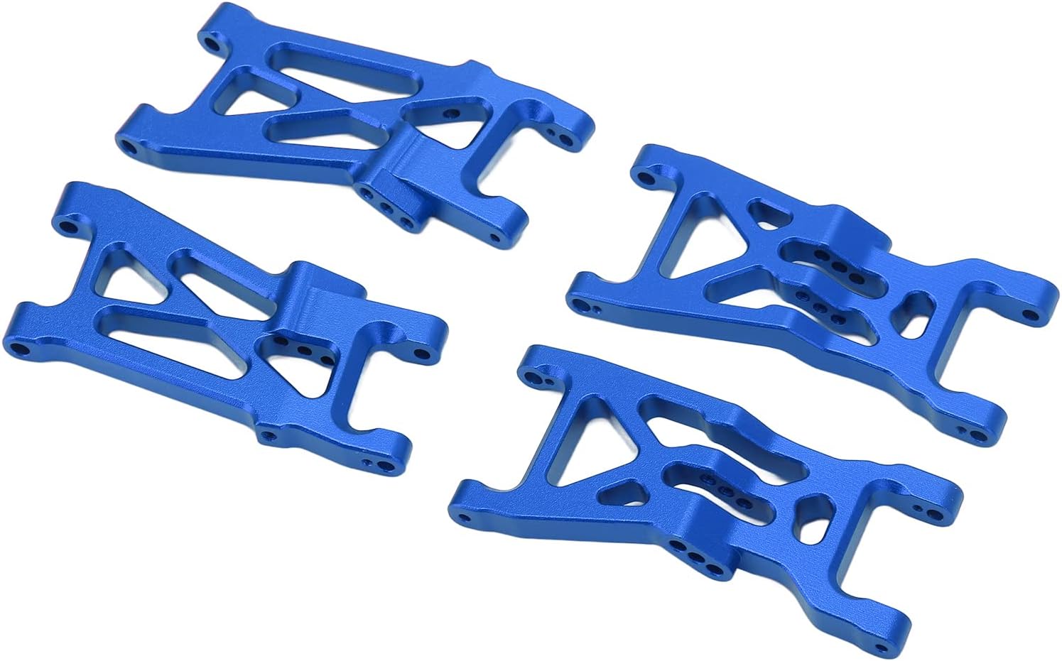 RC Front Rear Lower Suspension Arms Set, Aluminum Alloy Front and Rear Lower Arms for 1/10 22S 2WD(Blue) Body Parts