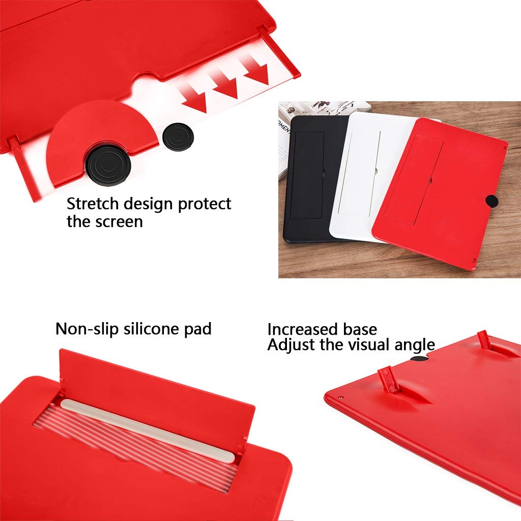 Lente di ingrandimento per Schermo Schermo ingranditore Intelligente 3D Estensibile da 12" for Film e Video su Cellulare, Adatto a Tutti Gli Smartphone