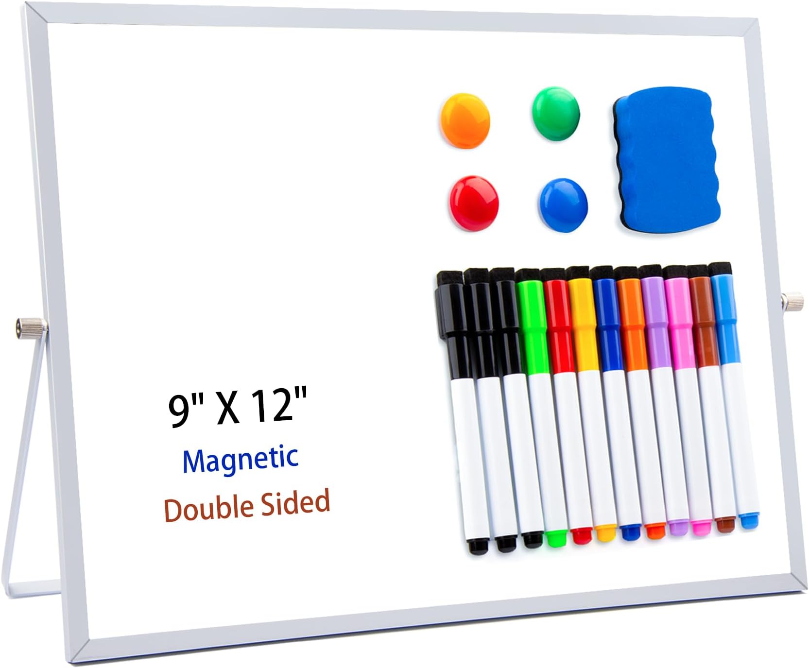 Scribbledo Double Sided Whiteboard Lined Dry Erase Board
