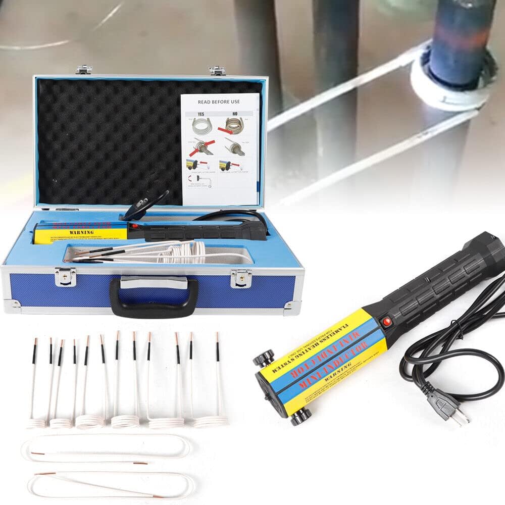 1000W Flameless Induction Heater Handheld Induction Heater Kit with Coils for