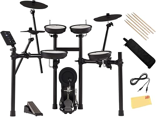 Miniatura 8 de Roland V-Drums TD-07DMK - Juego de batería electrónica con trono de batería, bolsa para baqueta, cable de audio de 0.138 in, 3 pares de baquetas
