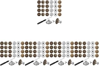 180 Peças Botões Jeans Botões Jeans Botões De Alfinetes De Roupas Para Jeans Sem Costura Botão Jeans Botões De Pressão Botões Instantâneos Sem Costura Botão Jeans Kit De