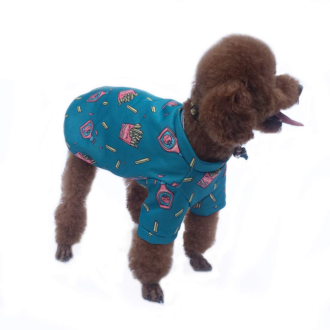 3-teiliges Winter-Outfit Für Hunde – Warme Fleece-Pyjamas In Bunten Farben, Für Kleine Hunde Und Katzen