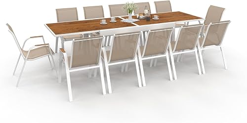 Salon de Jardin NOUMEA Table Extensible 135/270 cm IDMarket