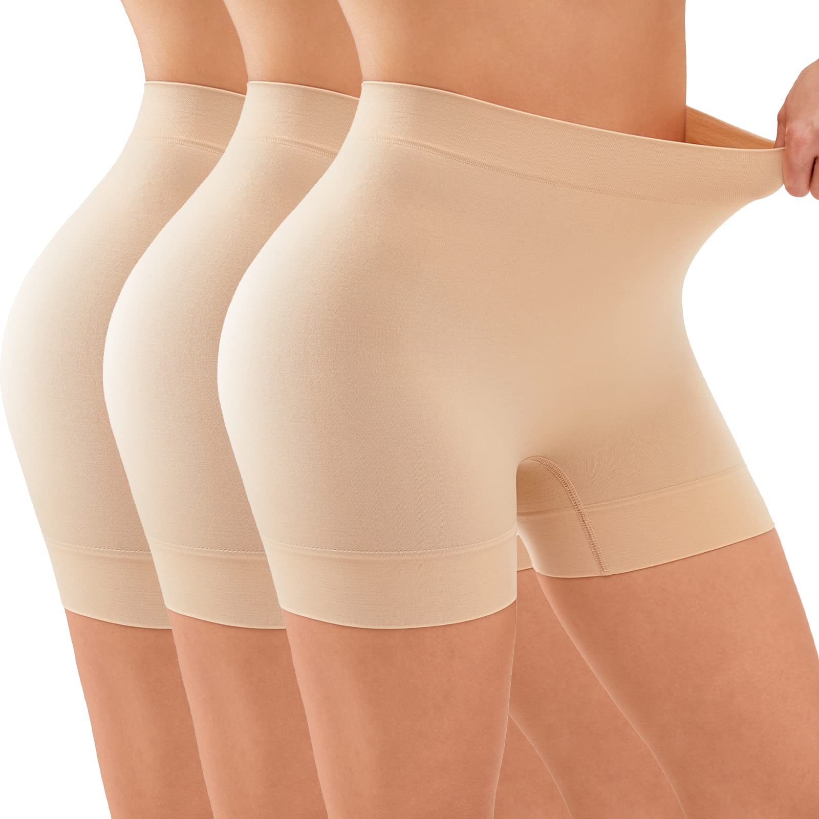 YADIFEN Radlerhose Damen Kurze Hose Damen Shorts Leggings,sehr kurz Shorts Damen,Unter Kleid Rock Anti Scheuern Bequem hohe Taille Boxershorts Hotpants