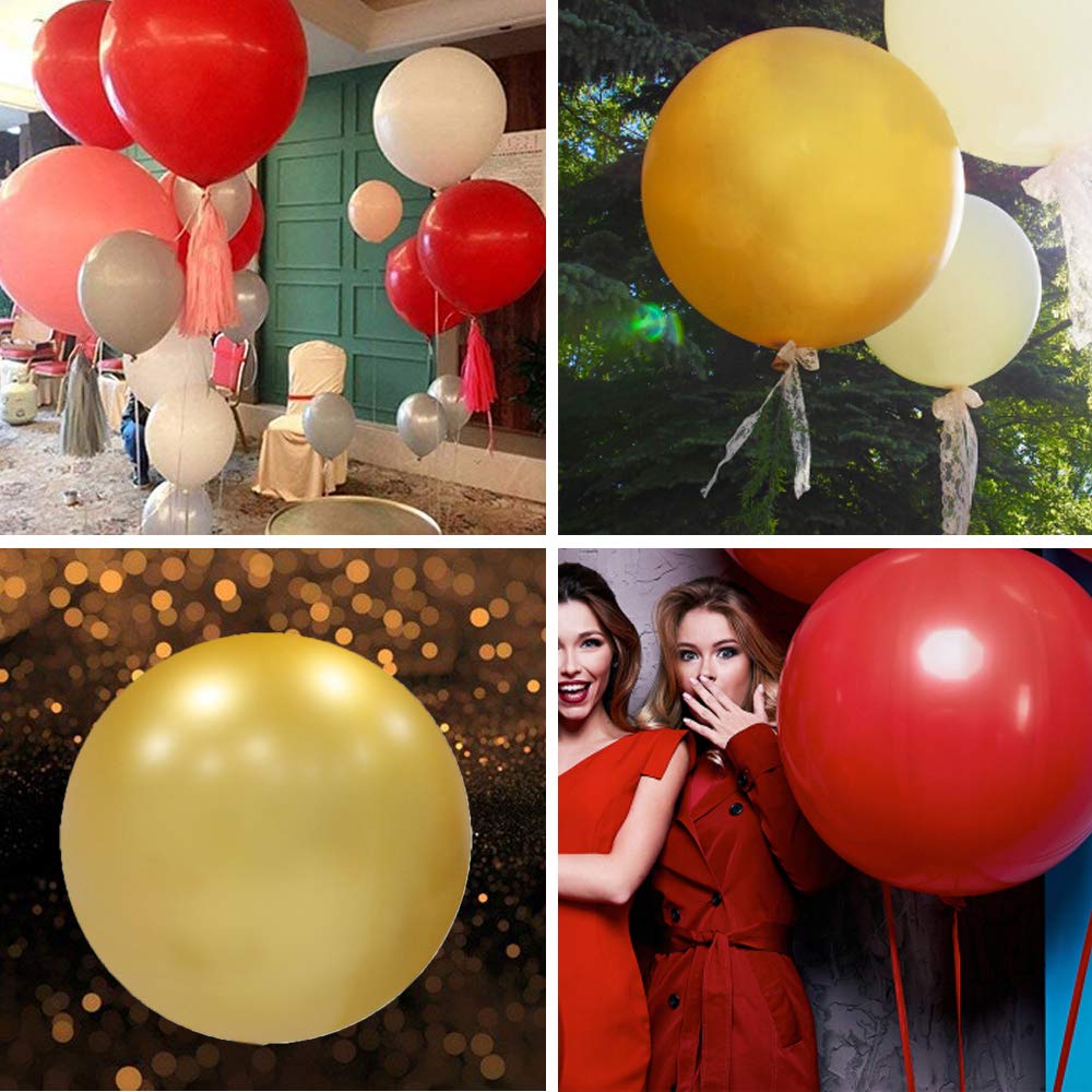 Xxl Latex Ballons Rouge,36 Pouces Grand Ballon 90Cm,10 Pièces Rouge Xxl Latex Ballons Rouge,36 Pouces Grand Ballon 90Cm,10 Pièces Rouge
