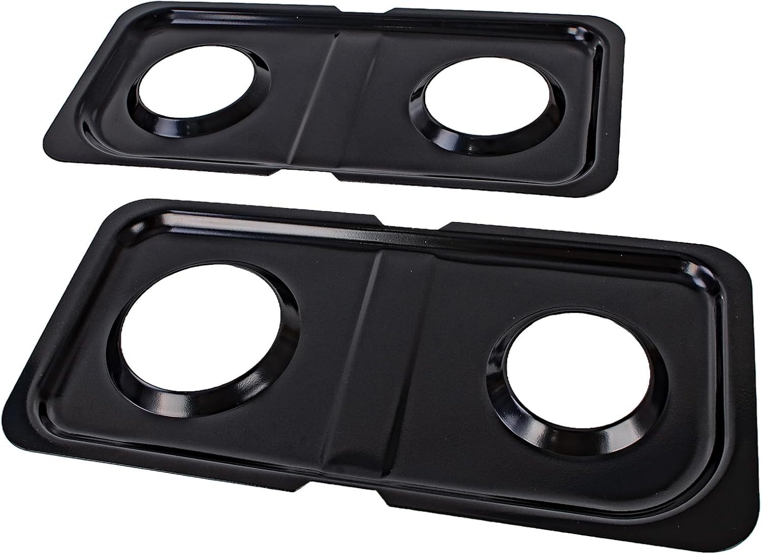 2 Pcs Premium Gas Stove Drip Pans Fit for GE SpectraXL44 Gas Stove Replacement Part WB34K10009 Right WB34K10010 Left