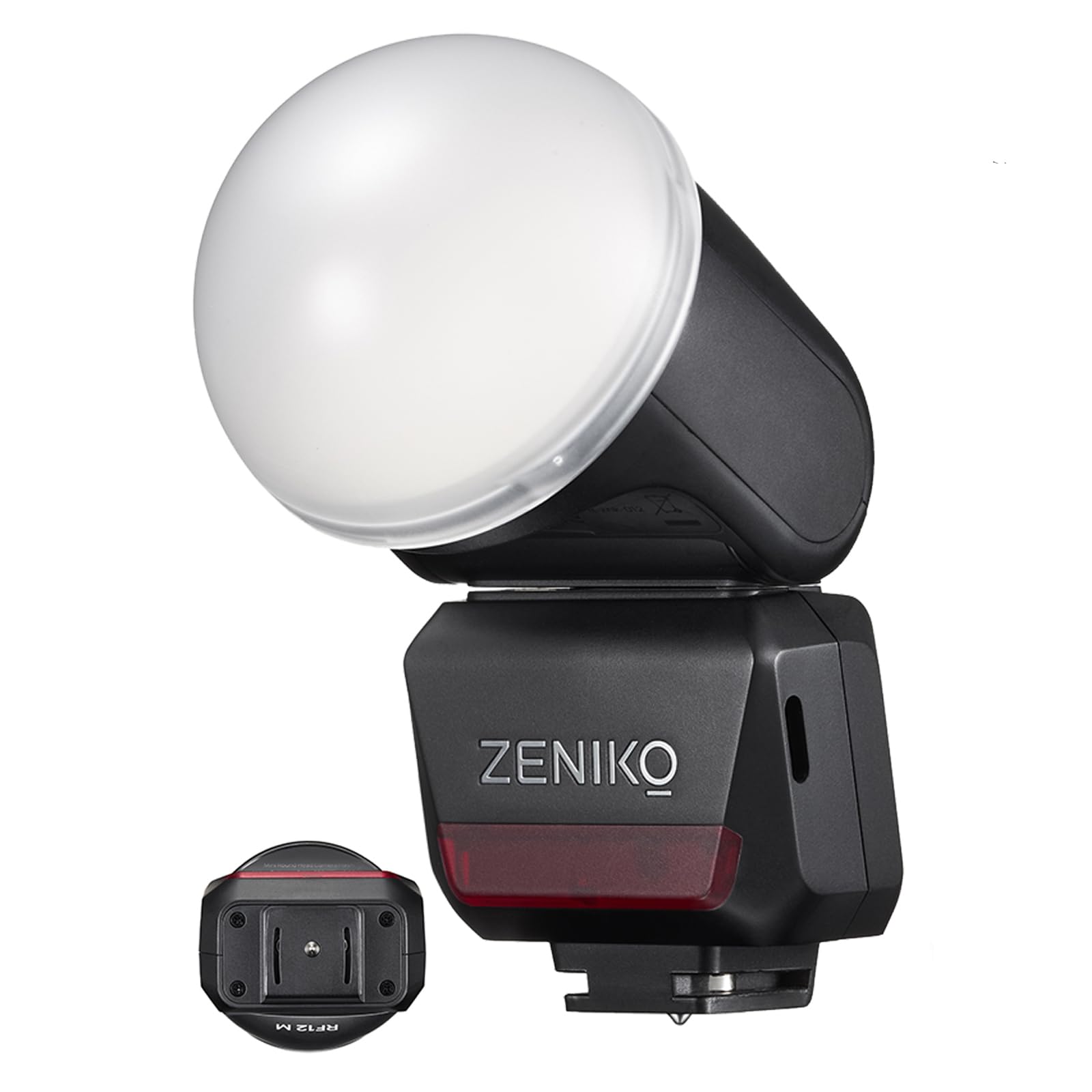 Amazon | ZENIKO RF12Mミニ円形フラッシュは、シングルコンタクト
