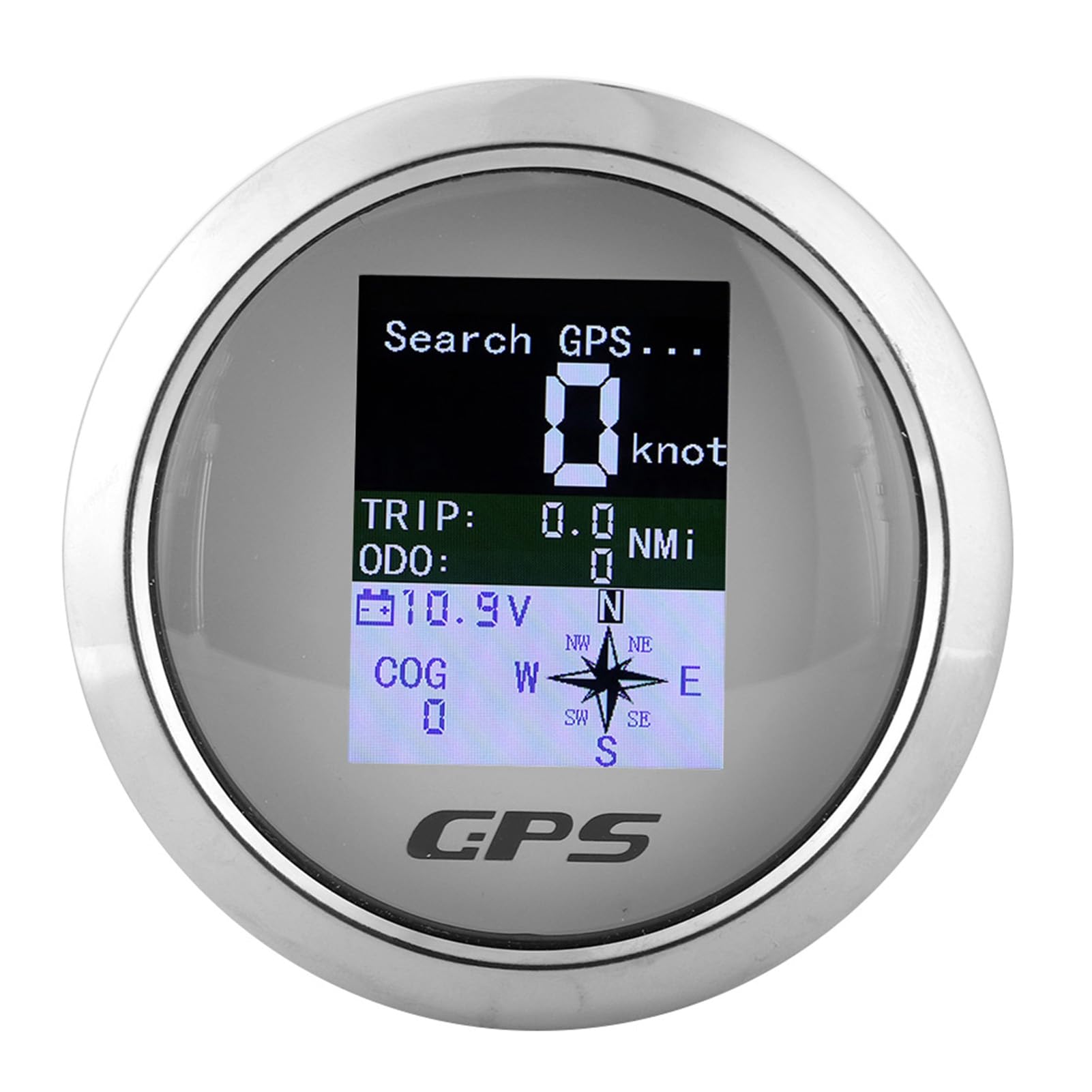Compteur GPS 85mm Inoxydable Étanche Numérique pour Bateau (Dial