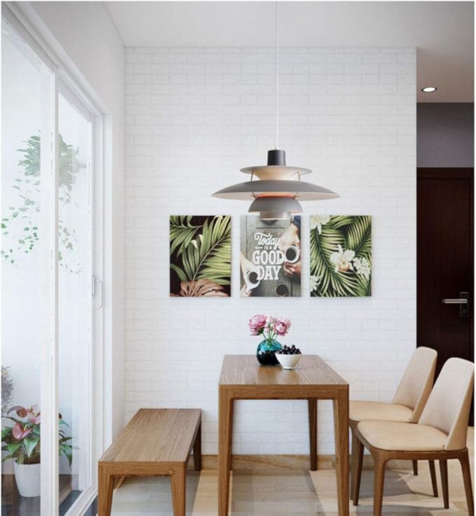 Quevia-Eletro Led-hanglamp, Scandinavische hanglamp, designer kroonluchter met grijs kleurverloop, aluminium hanglampen, in hoogte verstelbaar, restaurant, woonkamer, café, plafond hanglamp, E27, diameter 50 cm photo 2