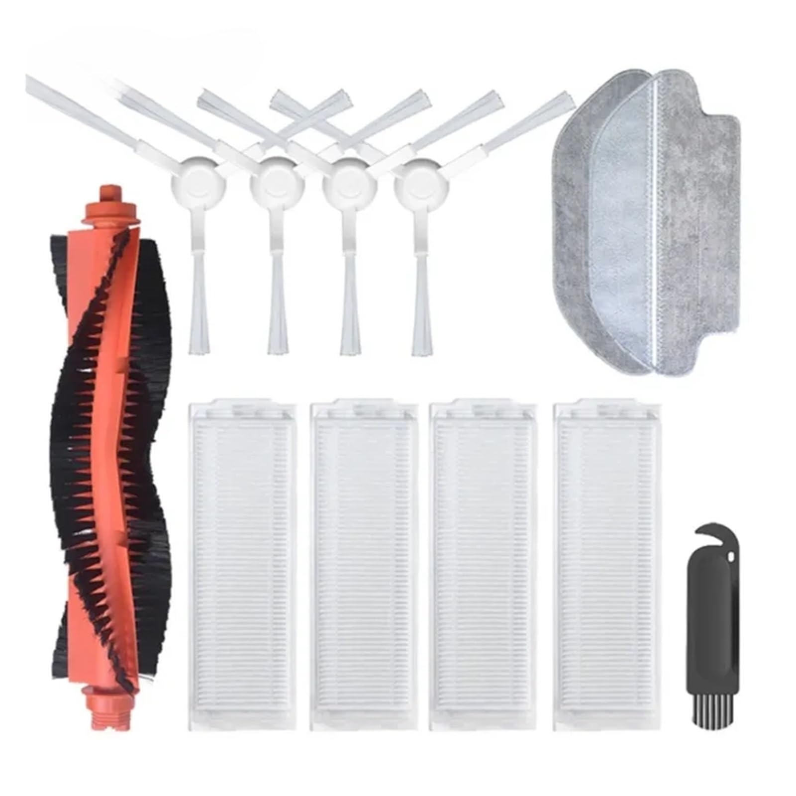 PORRSYDCD Accessories，Compatible With Mijia Mop Pro STYTJ02YM/VIOMI V2 PRO/V3 Parts Robot Vacuum Cleaner Main/Side Brush Hepa Filter Mop Parts(9)