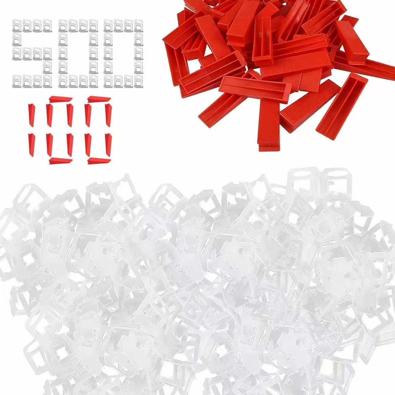 600 PCS Tiles Leveler Spacer Clips 2mm Set