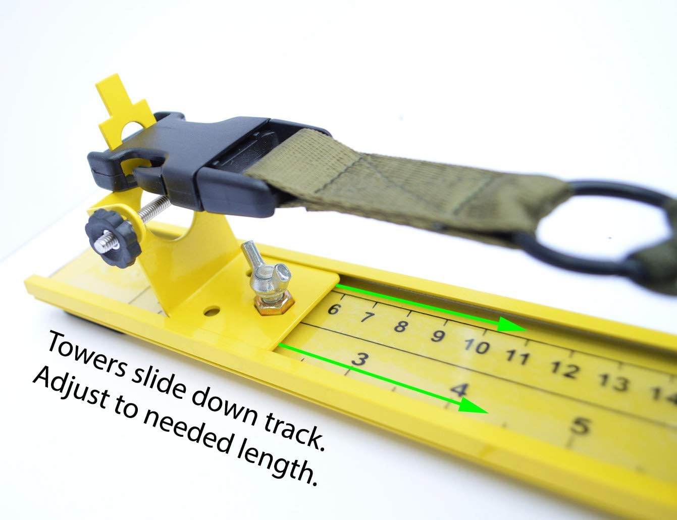 Acid Tactical® 47" Adjustable Paracord Jig - Lightweight Aluminum - for Bracelets, Keychains, Belts, Slings, Straps & More - Accommodates Any Clasp or Hook