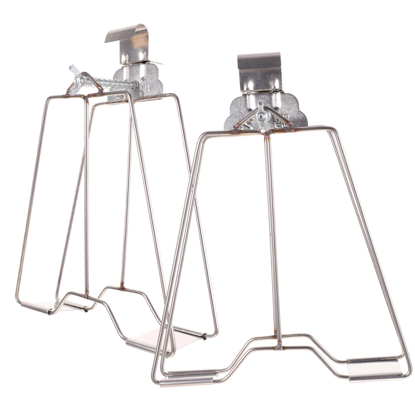 OFFSCH 2Pcs Multifunctional Bbq Grill Clip Heavy Duty Hanging Clamp for Fish Chicken Thick Foods Portable Easy to Clean Barbecue Utensils